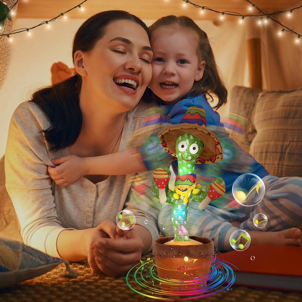 MIAODAM Cactus Moving Talking Dancing Birthday Christmas New Dancing Cactus Voice Imitating Plush Dancing Cactus Toy Christmas Volume 10 Nursery