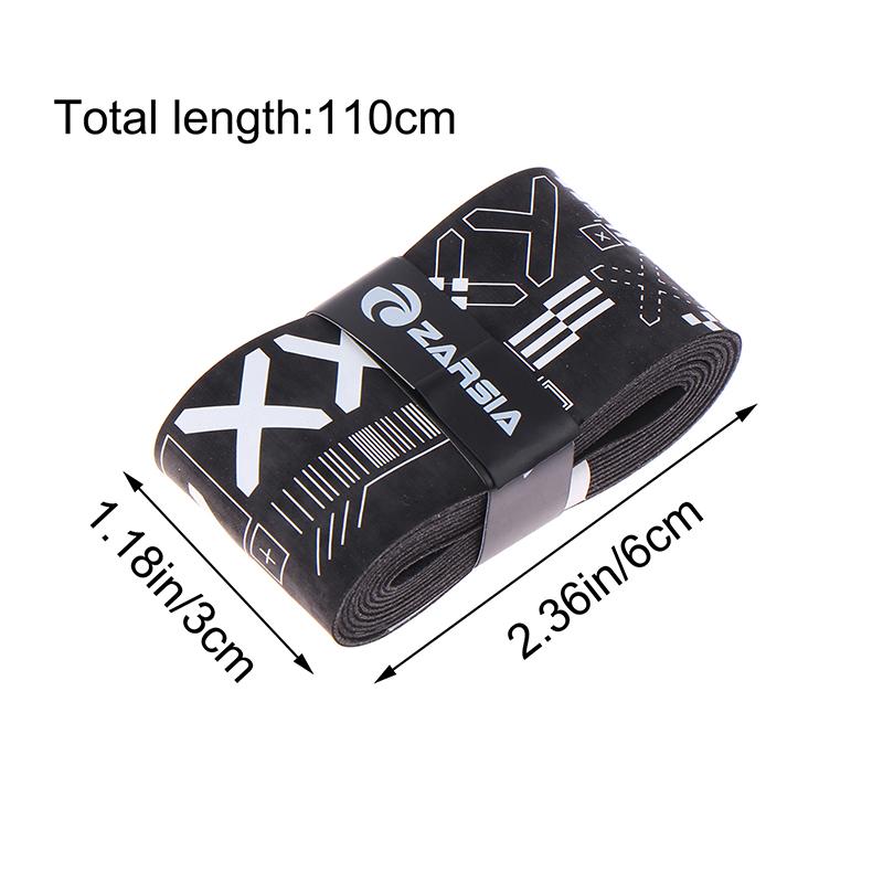 Tennis Badminton Racket Paddle Head Protection Tape Sticker Racket Overgrips Self-Adhesive Shock Absorption Non-Slip Grip Tape