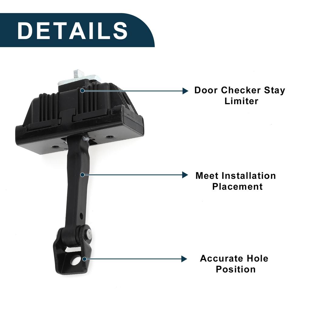 TUCKBOLD Door Check Strap Stopper Limiter Part Number 51217026384 for BMW E46 Front Left and Right Door Check Bracket Stop Door Checker Arm Assembly