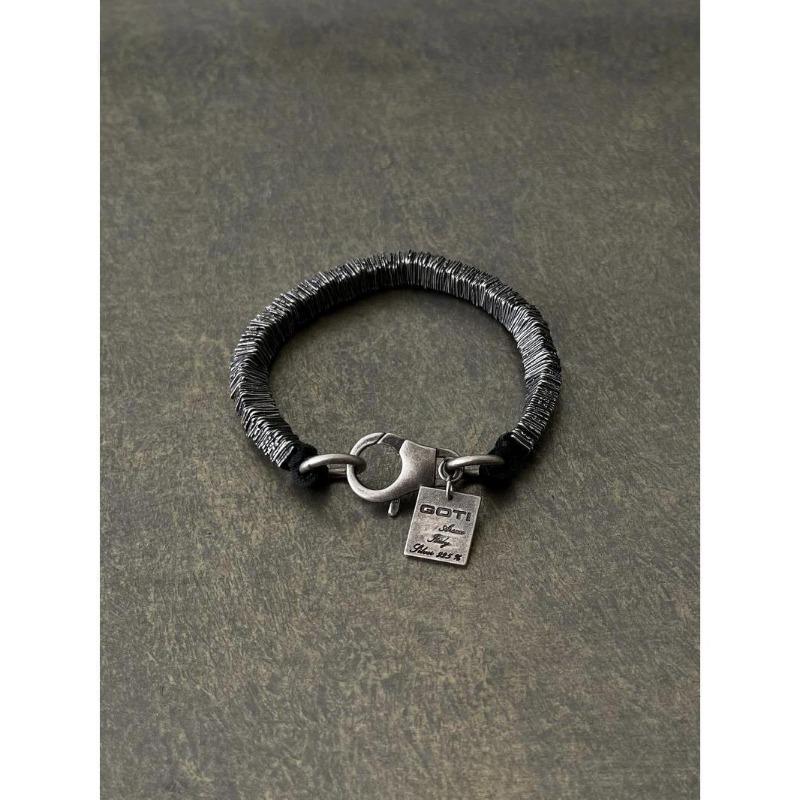 

Темные готические браслеты с перекручиванием, ручной работы, с тяжелой работой, старинные, коллекция браслетов 18cm