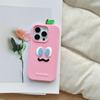 3D Cartoon Watermelon Expression Phone Case for iPhone 12/13/14 Pro Max