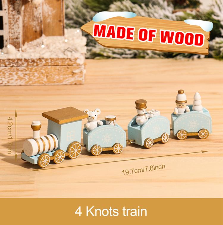 Christmas Plastic/Wooden Train Merry Cristmas Ornaments Christmas Decor For Home 2025 Xmas Tree Decor Noel Navidad NewYear Gifts