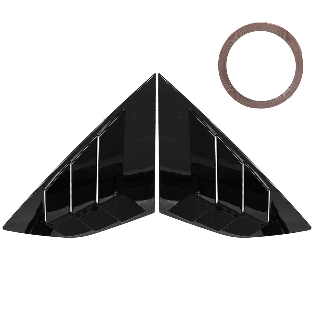 2pcs For Ford Focus ST RS MK3 2012-2018 Hatchback Rear Window Louvers Car Blinds Side Tuyere Louvers Vent ABS Accessories Style