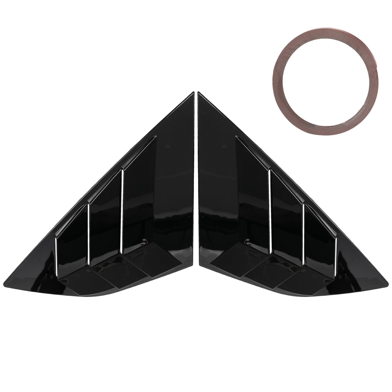 

2pcs For Ford Focus ST RS MK3 2012-2018 Hatchback Rear Window Louvers Car Blinds Side Tuyere Louvers Vent ABS Accessories Style Gloss Black