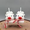 Christmas Cartoon Three-dimensional Cute Elk Shape Birthday Candle Cake Party Baking Decoration Parboon Deer Candle