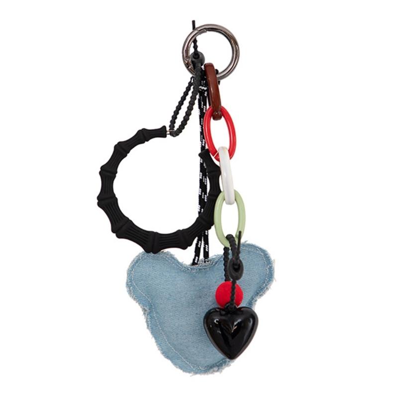 

Multipurpose Denims Washed Fabric Handwoven Bag Charm for Trendy Women Ladies and Fashion Accessories Enthusiasts