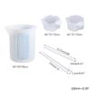 Resin Glue Tools Set Silicone Stirrer Stirring Rods 100ml Measuring Cups Mixing Cup Card Slot Cup Dispensing Cup