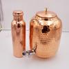 Plain Finish Copper Water Dispenser 8L with 1 Bottle For Drinking– Ayurvedic Health Benefits