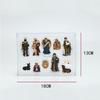 Elegant Profile Nativity Set Includes Holy Family Resin Decorative Figures