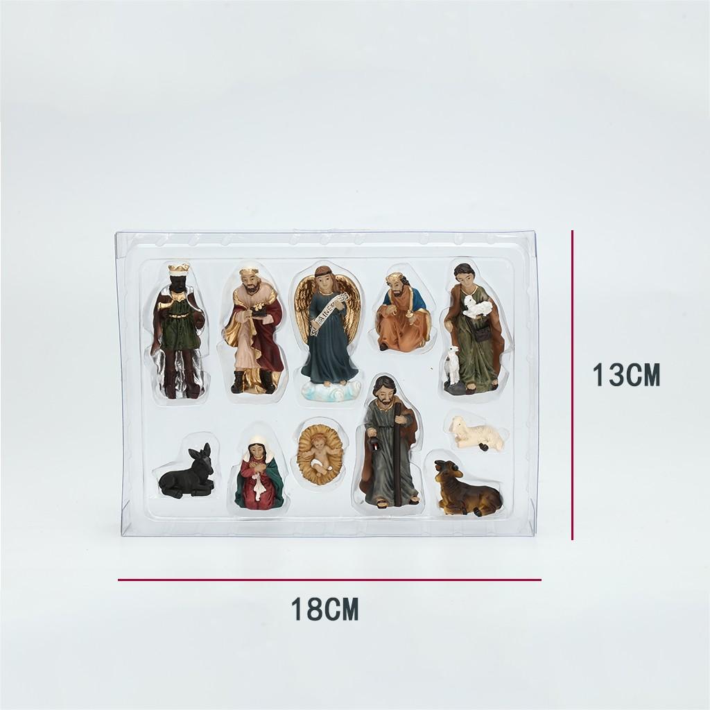 Elegant Profile Nativity Set Includes Holy Family Resin Decorative Figures
