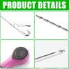 Baiting Rig Needle Stringer for Baits Hole Portable Fishing Splicing Needle Baits Boilie Drill Stringer Hook Needle