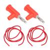 10 Set Banana Plug Test   Kit 4mm Banana Plug 1mm² Test  S Set for Electrical Testing Red