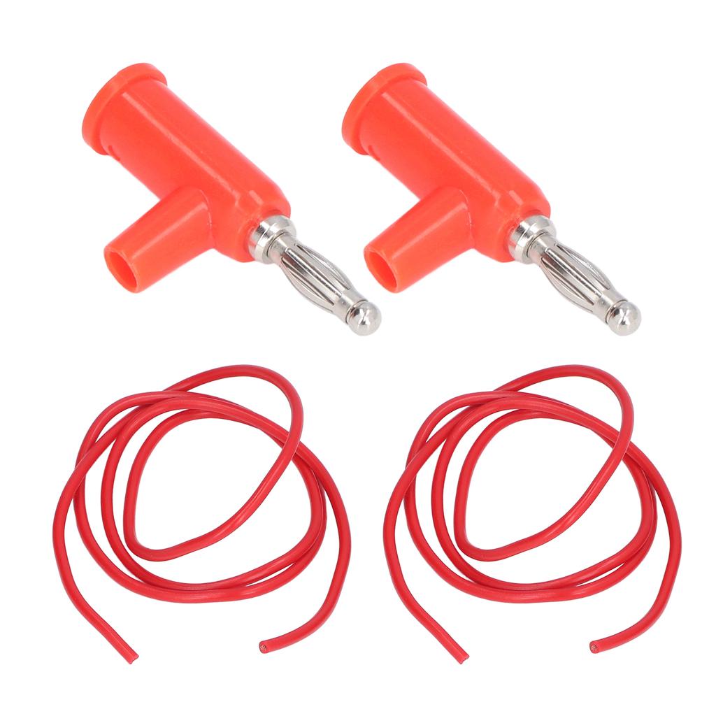 10 Set Banana Plug Test   Kit 4mm Banana Plug 1mm² Test  S Set for Electrical Testing Red