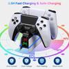 Ps5 Controller Charger Station For Playstation 5 Dualsense/Dualsense Edge, Charging Station With 10 Led Light