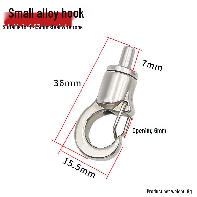 Steel Wire Adjustable Alloy Hook for Hanging Light Fixtures, Pictures, Displays, and Billboards.