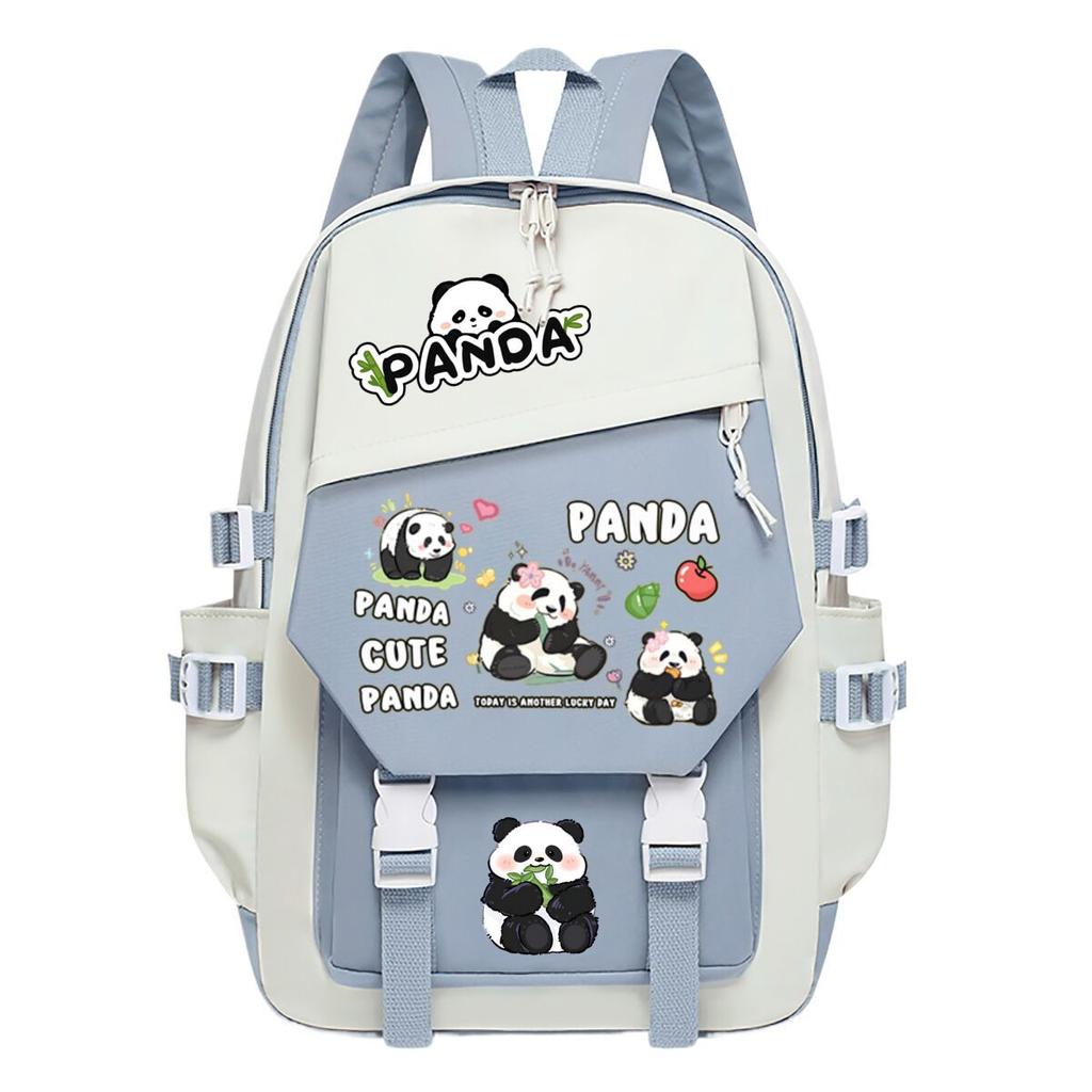 Panda Huahua Cartoon Printing Primary And Secondary School Students High Value Backpack Large Capacity Versatile School Bag