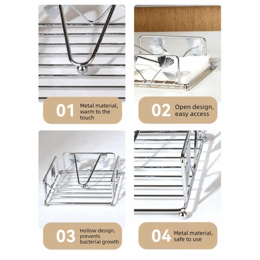 Vintage Napkin Holder Hollow Out Napkin Box Sturdy Napkin Tray  Home Kitchen