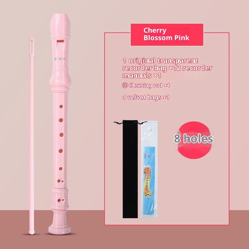 Professional Eight Hole Treble Long Flute Soprano Recorder Clarinet Food Grade Abs Non-Toxic Recorder Flute Instruments