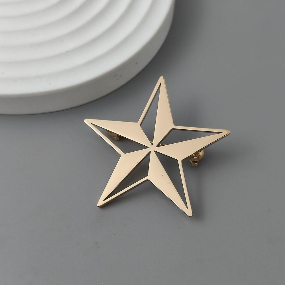 Stellar Mango Element Stainless Steel Brooch, Classic Fashion Badge, Banquet/Speech/Business Universal Lapel Jewelry.