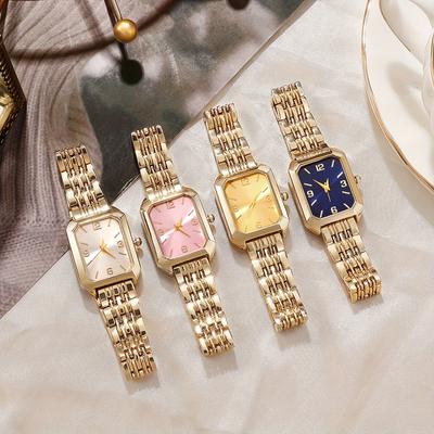 1PC Ladies Fashion Atmosphere Gorgeous Party Quartz Watch, Square Dial, Everyday Versatile