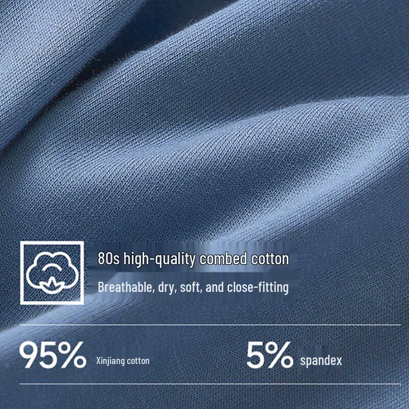 Yalu Men's 10A Antibacterial Cotton Boxer Briefs 4-Pack