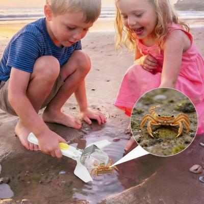 Handheld Insect Viewer Catcher Clear Window Non-contact Quick Release Outdoor Exploration Spider Bee Butterfly Catching Tool with Magnifier Glass