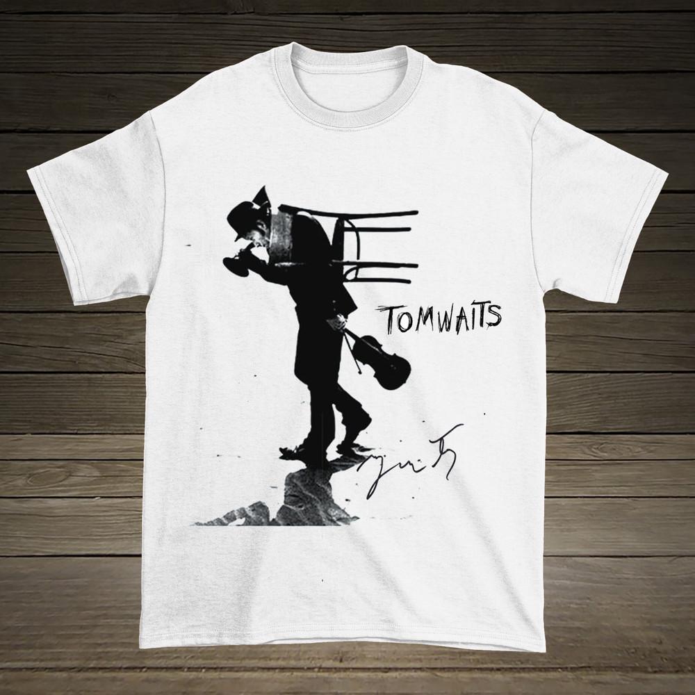 Tom Waits Silhouette Violin T-shirt