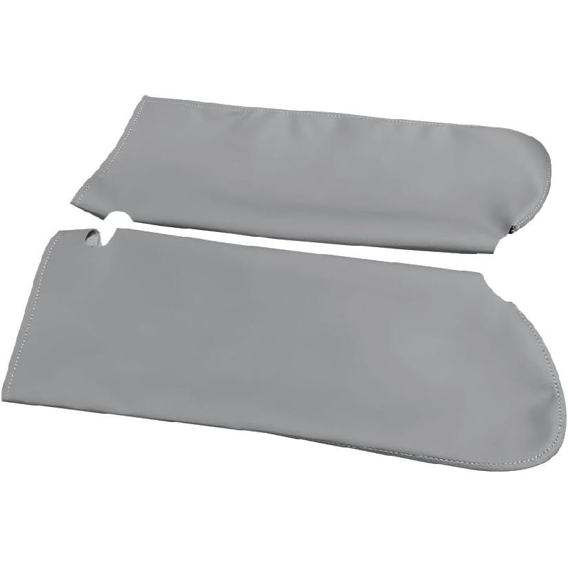 Car Sun Visor Cover Pair Fit for Chevy Tahoe Suburban Yukon 1995-1999, Microfiber Leather, Gray