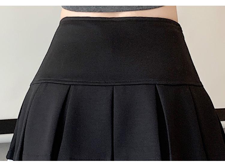 Sommer Scharfes Mädchen High-Waist Falten Spitze A-Linie Minirock