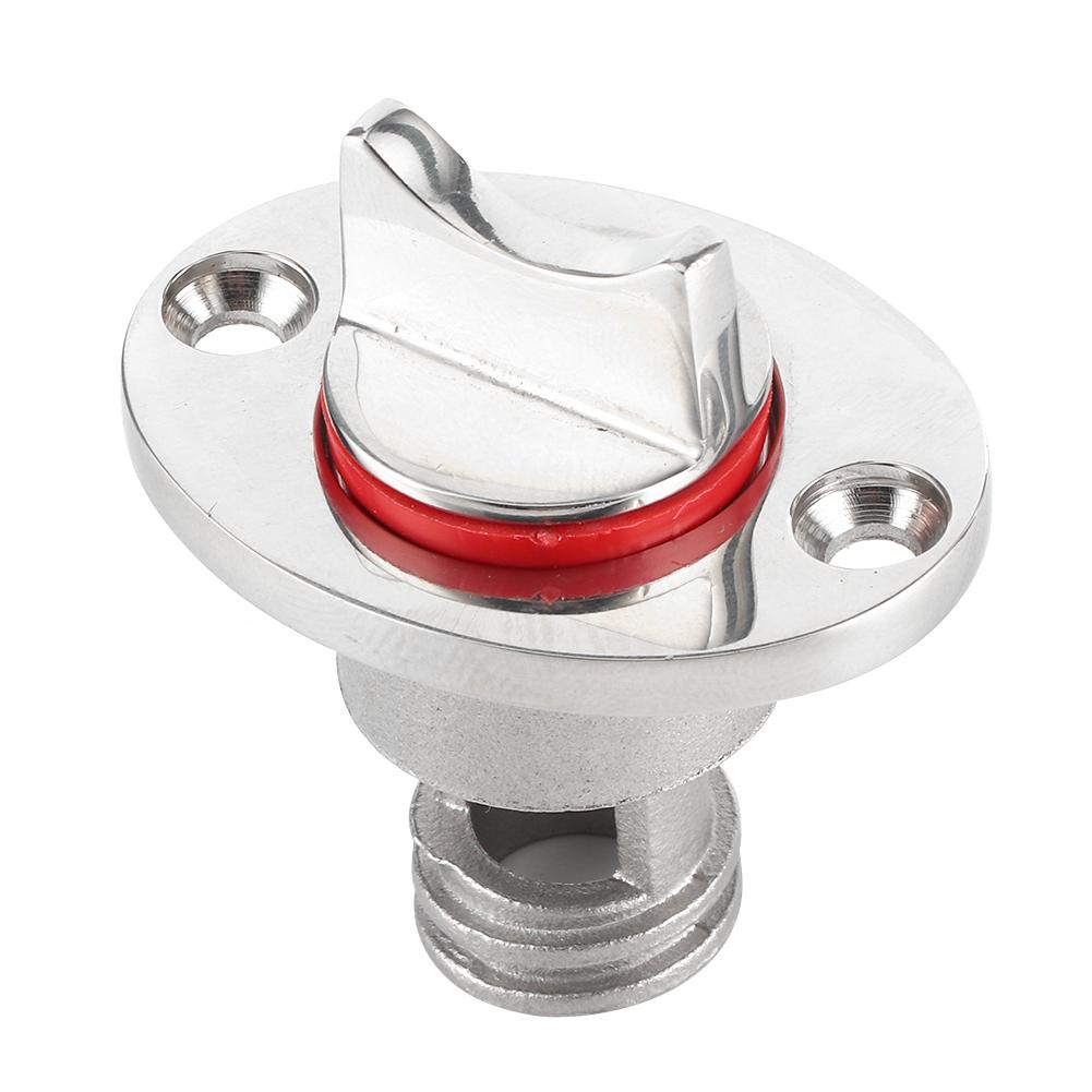 Marine Polished Garboard Drain Plug Fits Hole Screw Thread Corrosion Resistant 316 Stainless Steel