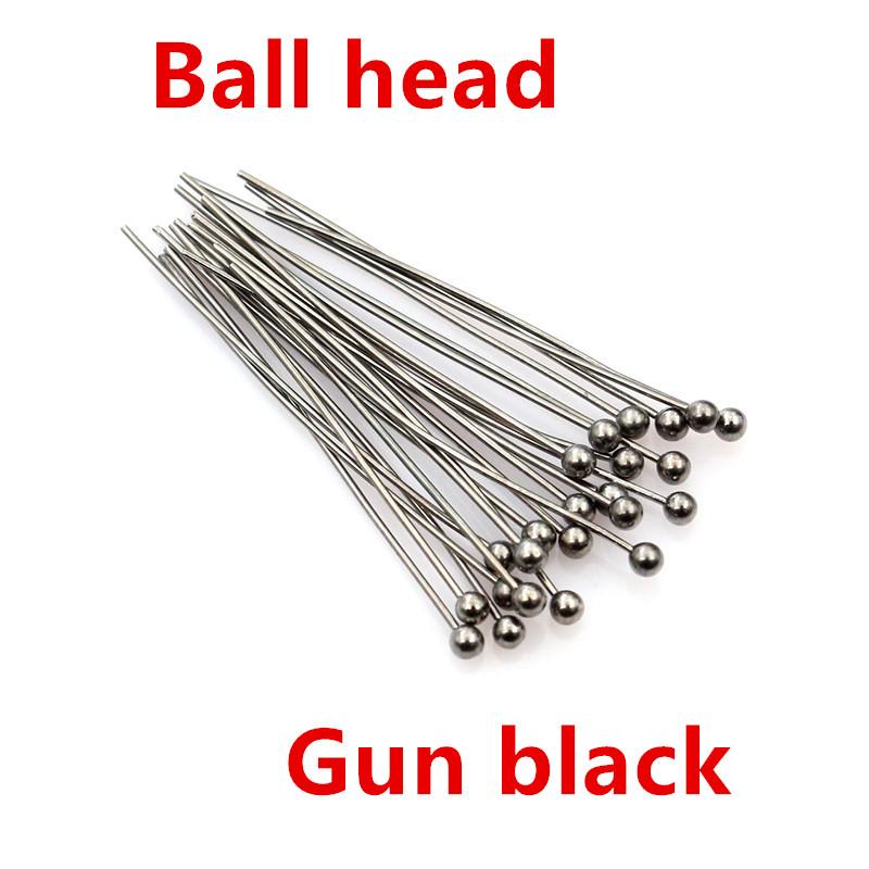 200pcs/Lot 16 20 25 30 35 40 45 50mm Flat Head/Ball Head/Eye Head Pins Metal Headpins For Jewelry Findings Making DIY Supplies