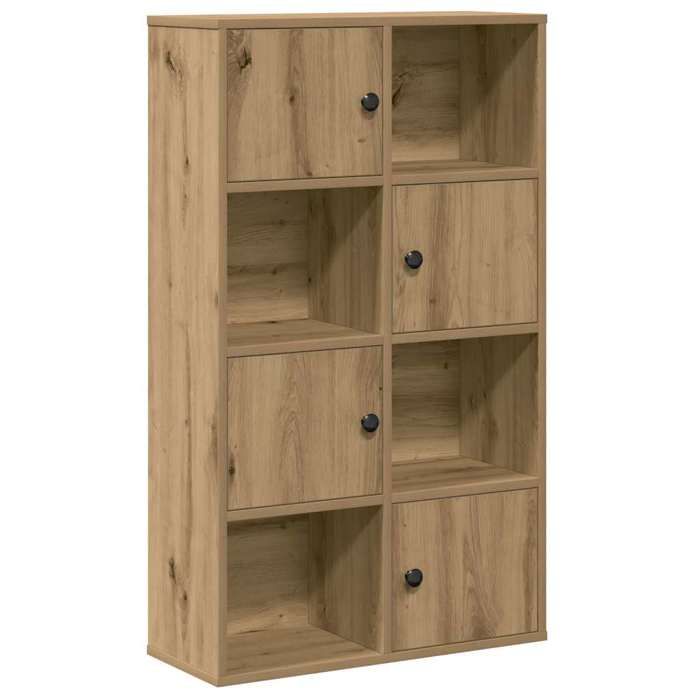 VidaXL Bookcase Artisan Oak 60x24x101.5 Cm Engineered Wood, Bookshelf, Storage Rack, Stand At 860399