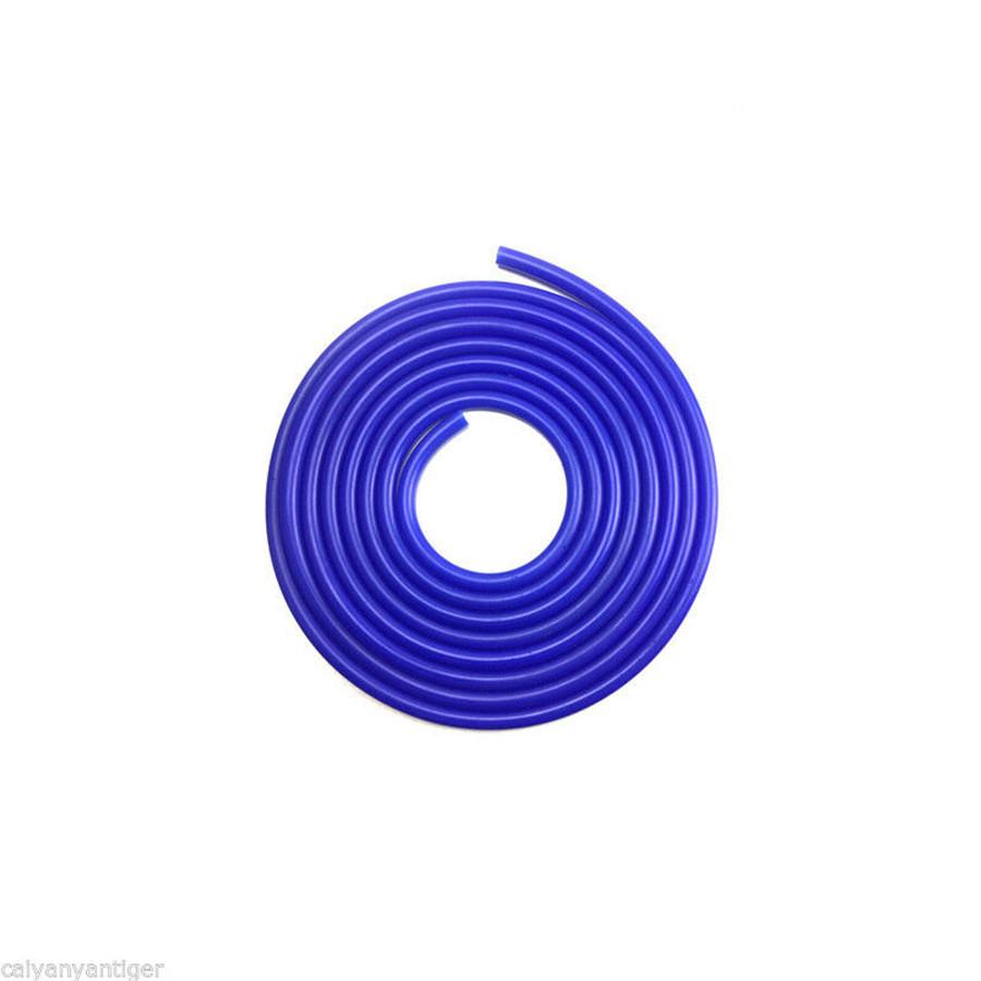 Car 4mm 5 Meters Blue Silicone Vacuum Tube Hose Pipe Silicon Tubing 16.4ft