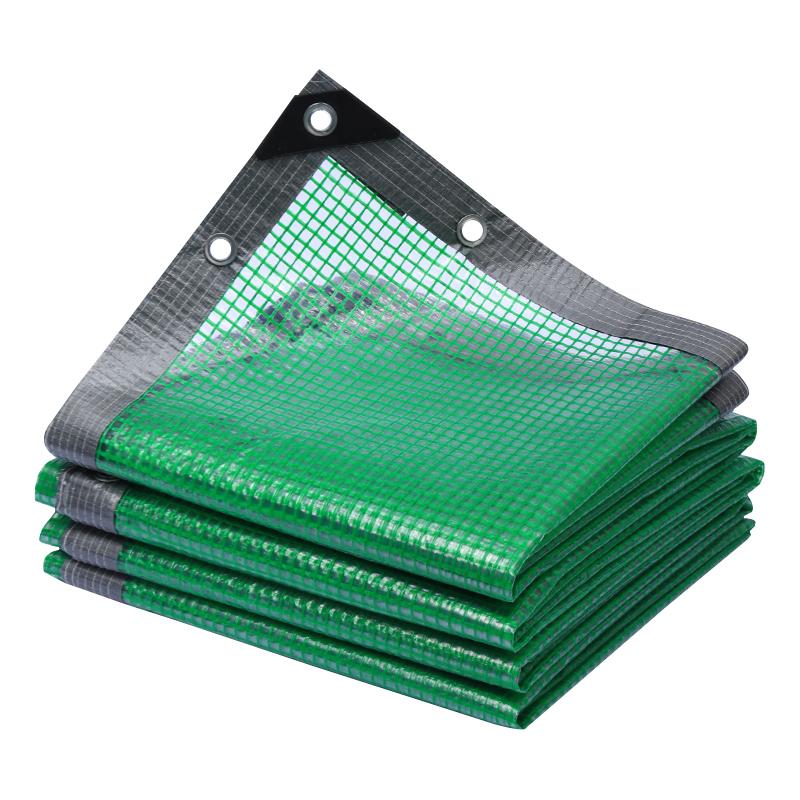 

0.3mm PE Film Grid Mesh Tarpaulin Garden Plant Succulent Cover Shed Keep Warm Rainproof Cloth Canopy Awning Balcony Fence Net 2x2m зелёный