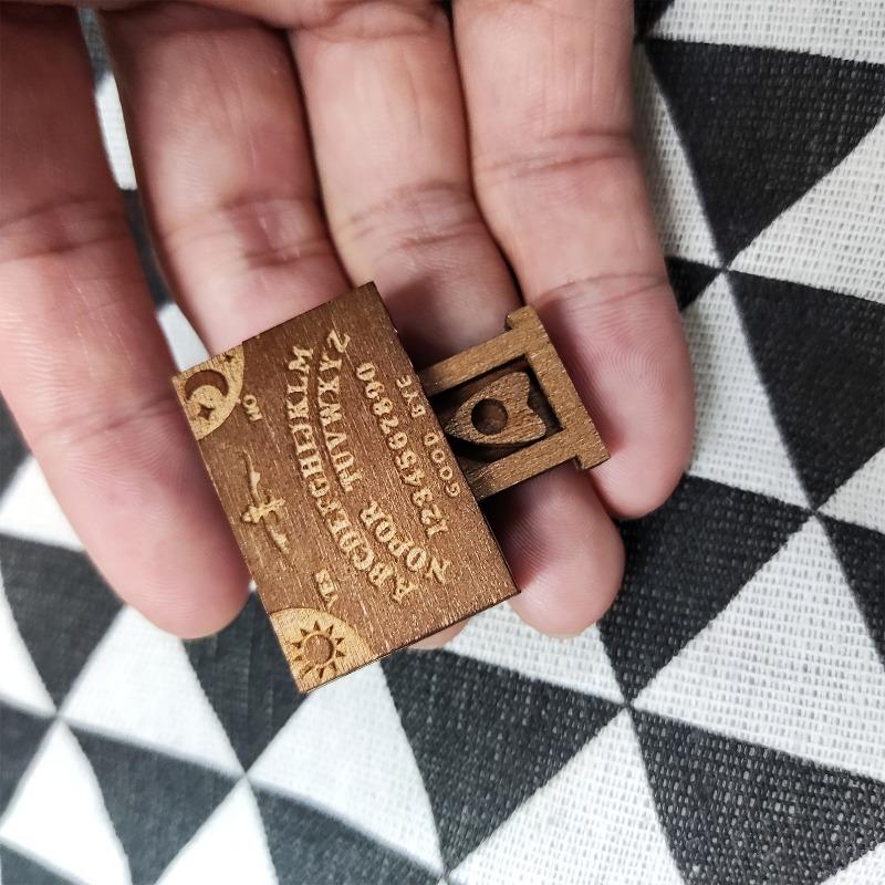 Miniature Ouija Board Wooden Talking Spirit Board With Planchette Miniature Board For Family Friends Ouija Board Decor