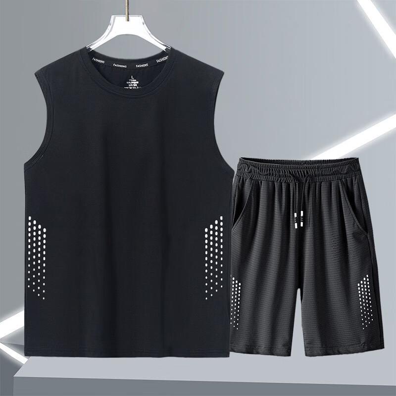

Buzhiyi Men s Cooling Quick-Dry Sportswear Set M-5XL