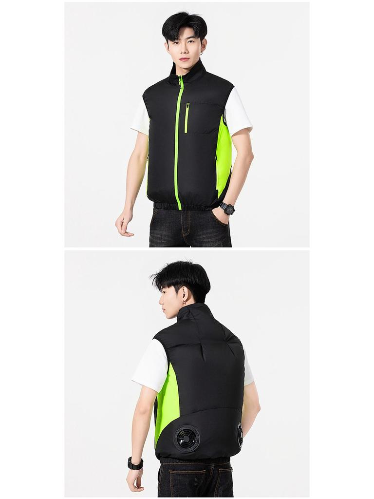 Kühlweste Ärmellos Klimaanzug für Sommer Outdoor-Arbeit und Angeln – Hitzschlagprävention