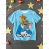 Cartoon Pattern Print Cute Children's Casual Top Fashionable Sports T-shirt Summer