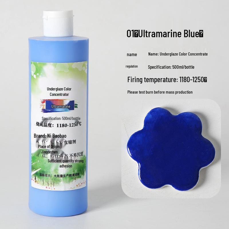 Ceramic Underglaze Concentrate 500ml – Medium Temp Pigment for Pottery Painting