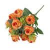 Realistic Eucalyptus and Small Rose Artificial Flowers for Living Room Decoration