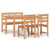 4 Piece Garden Dining Set Solid Teak Wood