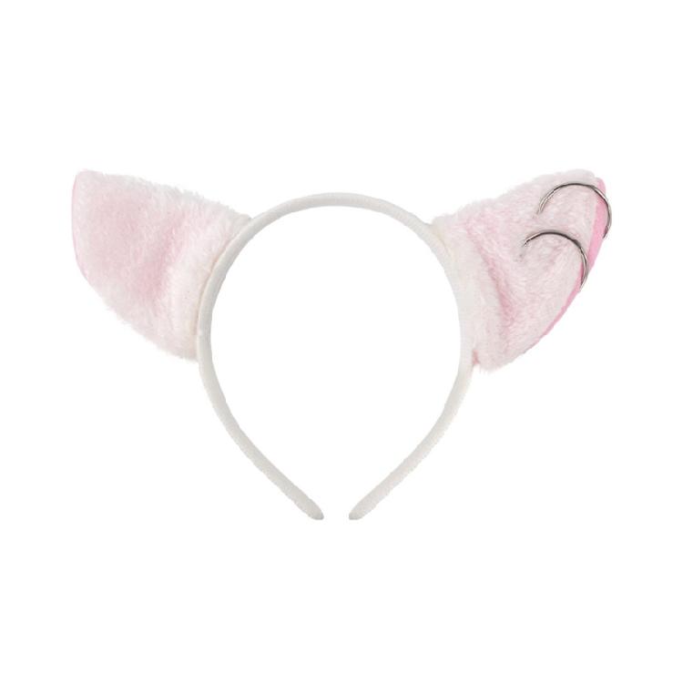 Stylish Anime Kitten Hair Hoop Eye-catching Headpiece Green Headwear for Stage Halloween Cosplay Role Play