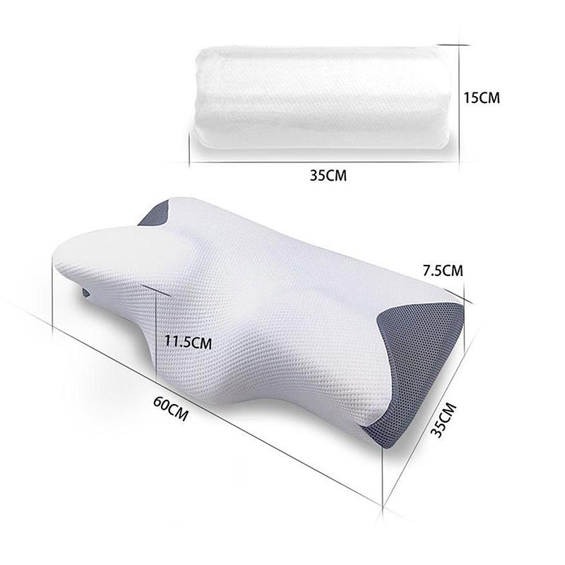 Cervical Support Horn Memory Pillow Breathable Orthopedic Pillow For Home Bedroom Use