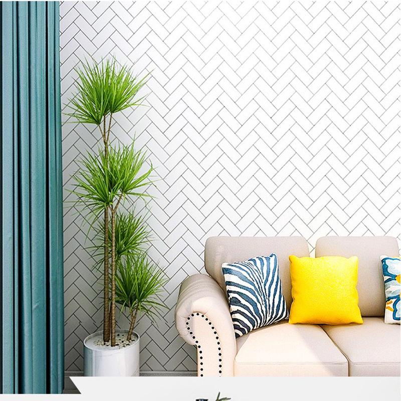 DIY Decorable Film PVC Self Adhesive Wallpaper Renovable Living Room Furnitures Decorative Sticky Paper Decal Vinyl Wall Sticker