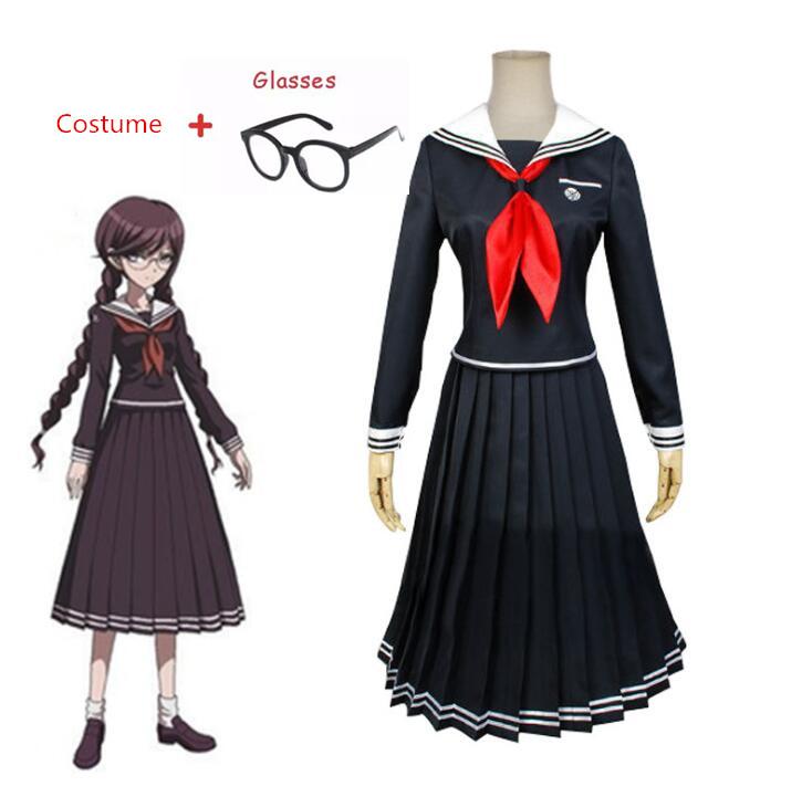 Anime Toko Fukawa Cosplay Kostuum Schooluniform Dames Jurken Halloween Kerstfeest Volledige Sets XXL