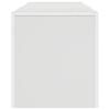 TV Cabinet with LED Lighting White 140 x 36.5 x 40 cm