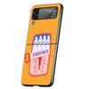 Case for Samsung Galaxy Z Flip 3 4 5 6 7 Folding Black Shell For Samsung Z Flip4 Flip5 PC Hard Cover Sardines aquatic product