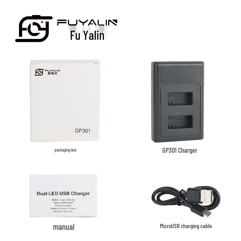 GP301 Dual Charger for GoPro AHDBT-301/201 Hero3 Batteries - Camera Accessories.