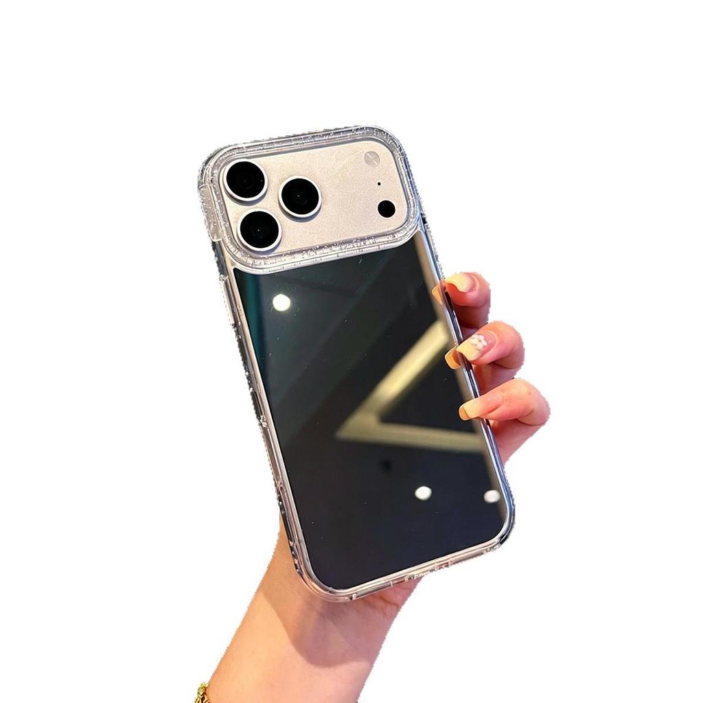 Compatible with iPhone 17 Pro Max Case: Electroplated Mirror Surface Protective Cover, Fashionable Design for 13 and 14 Models
