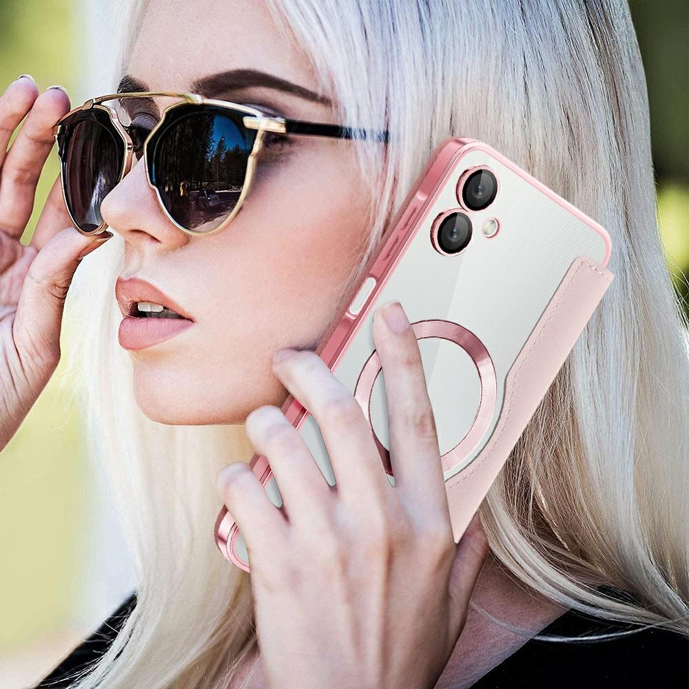 For Samsung Galaxy A06 4G Case Compatible with MagSafe Rhombus PU Leather Phone Cover